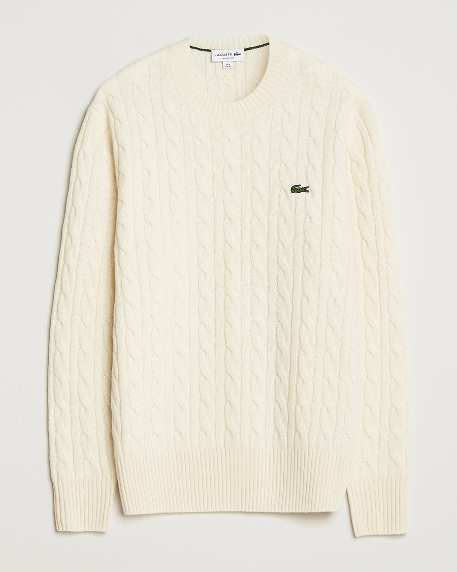 Herren | Pullover | Lacoste | Carded Wool Cable Crew Neck Lapland