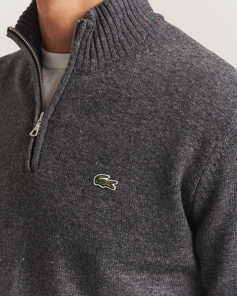 Herren | Pullover | Lacoste | Carded Wool Half Zip Pitch Chine