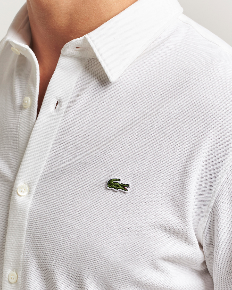 Herren | Hemden | Lacoste | Slim Fit Cotton Piqué Shirt White
