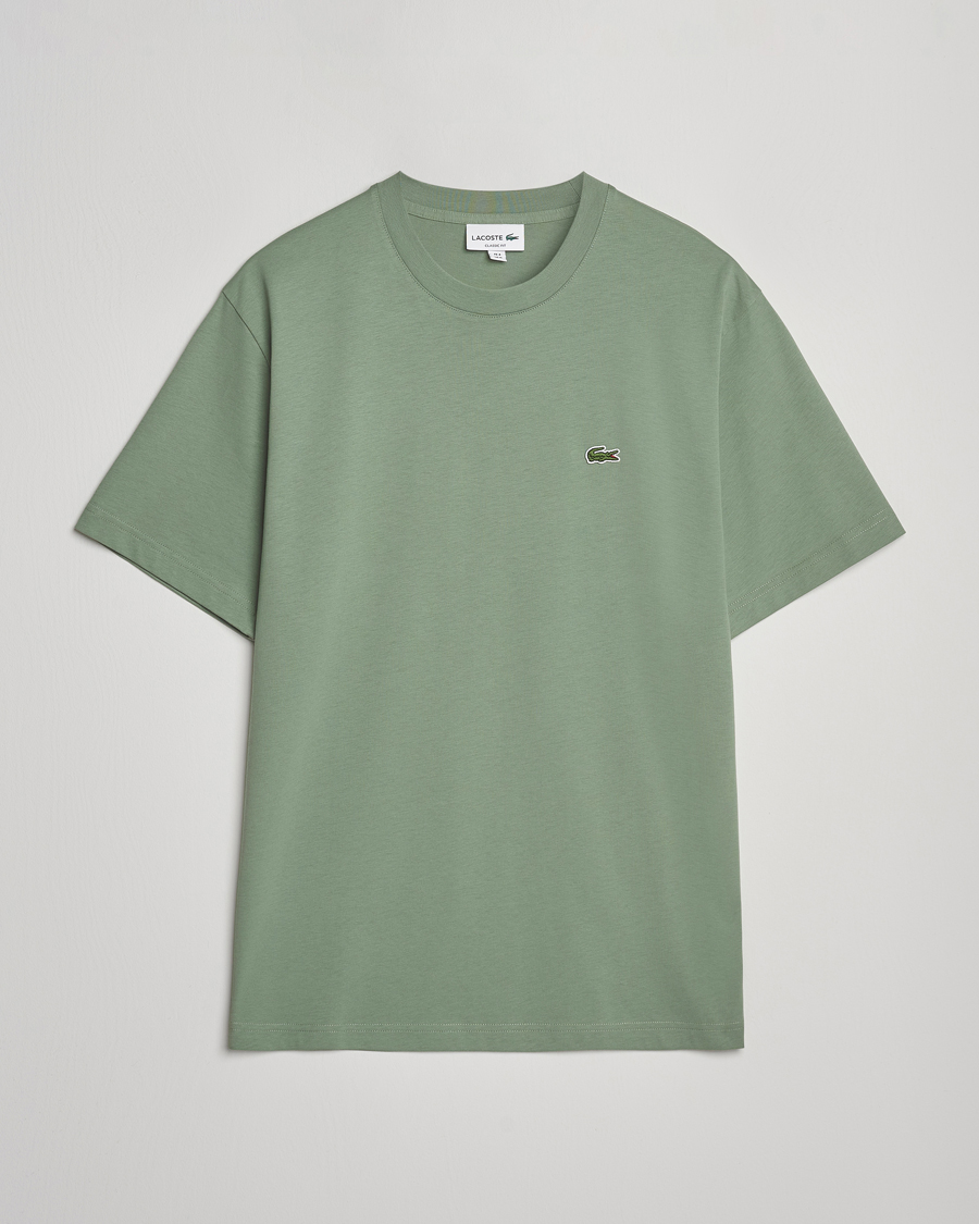 Herren | T-Shirts | Lacoste | Crew Neck T-Shirt Thyme Green