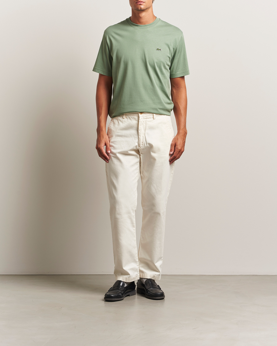 Herren | T-Shirts | Lacoste | Crew Neck T-Shirt Thyme Green