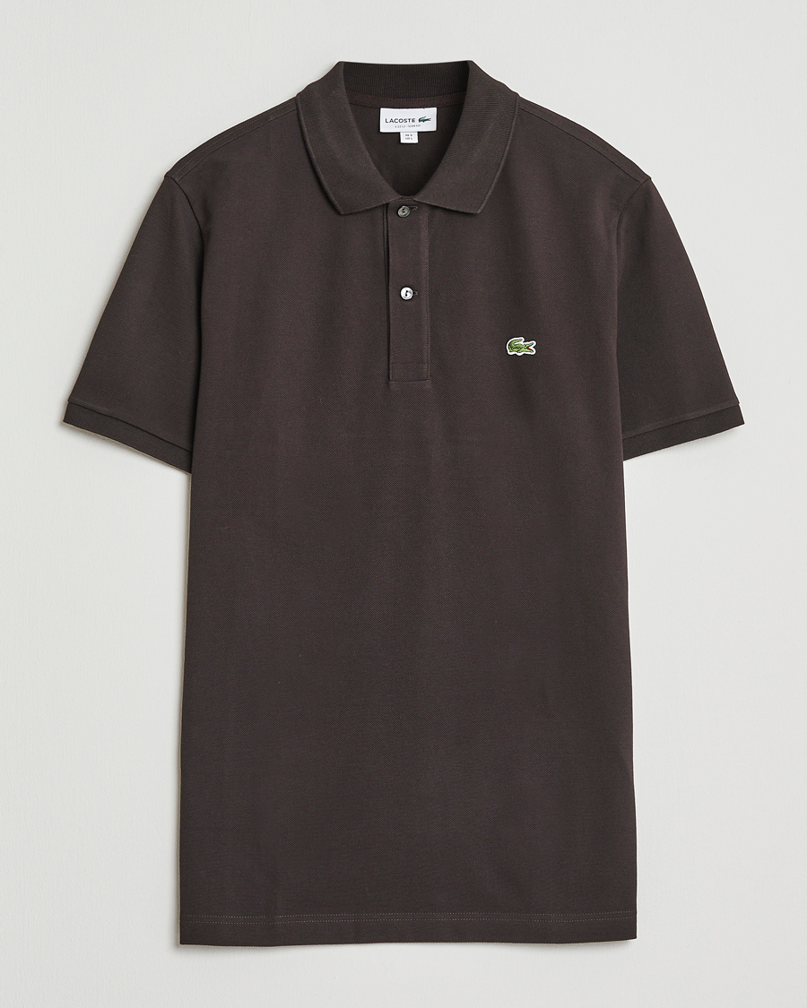 Herren | Poloshirts | Lacoste | Slim Fit Polo Piké Porto Brown
