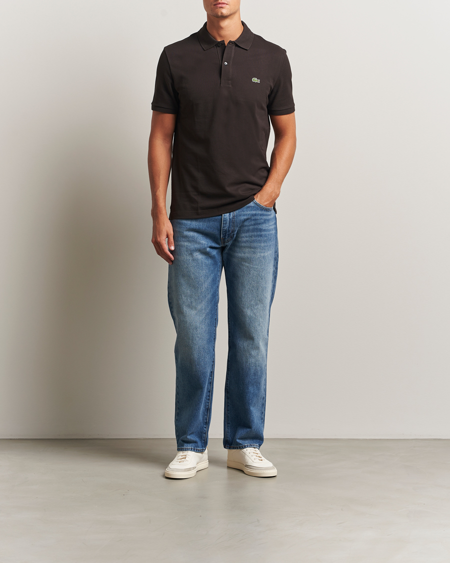 Herren | Poloshirts | Lacoste | Slim Fit Polo Piké Porto Brown