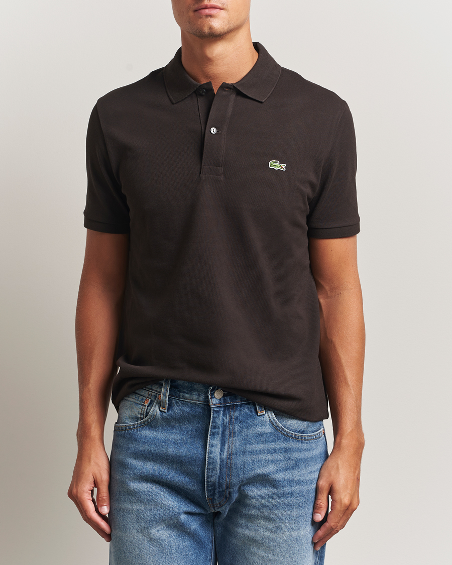 Herren | Poloshirts | Lacoste | Slim Fit Polo Piké Porto Brown