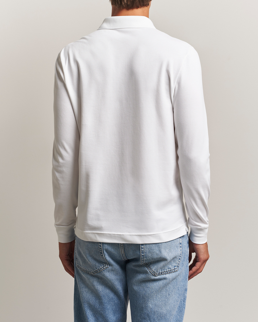 Herren | Poloshirts | Lacoste | Paris Long Sleeve Polo Piké White