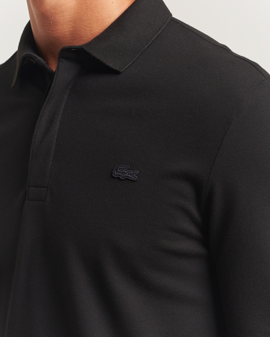 Herren | Poloshirts | Lacoste | Paris Long Sleeve Polo Piké Black