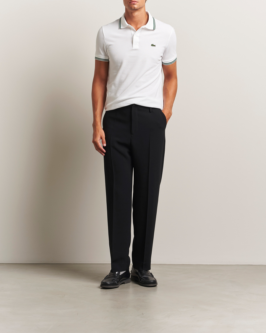 Herren | Poloshirts | Lacoste | Original Tipped Polo Piké White