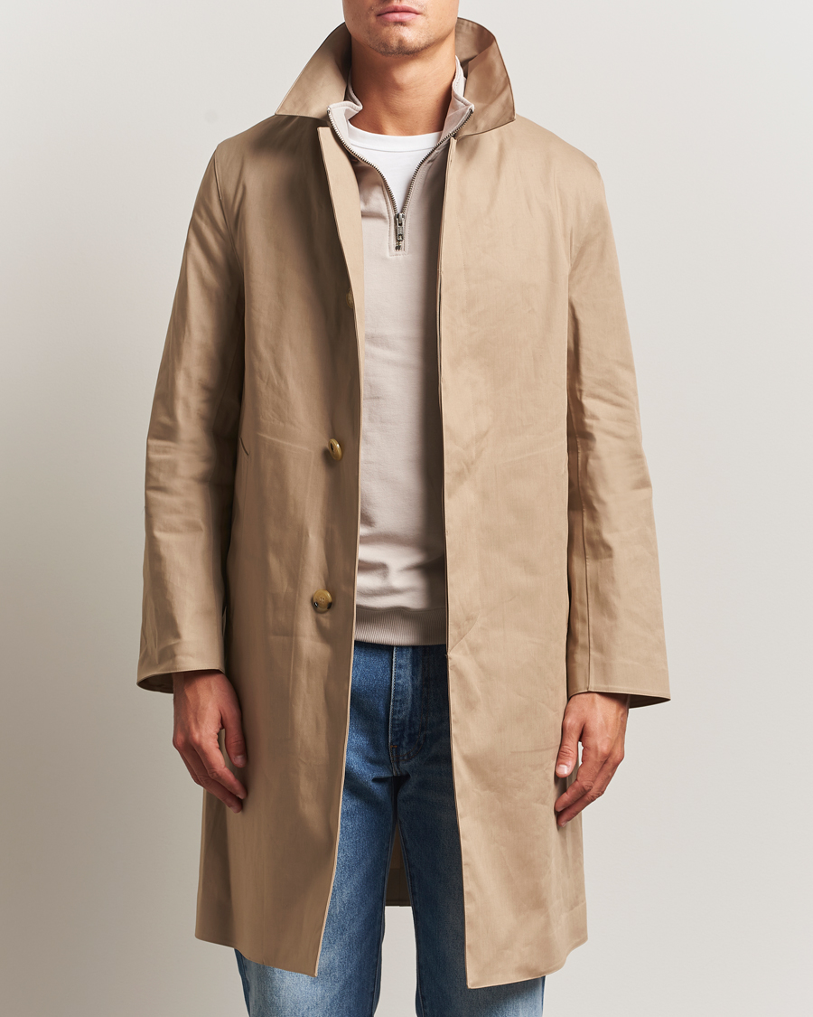 Herren | Jacken | Mackintosh | Dunkeld Car Coat Fawn