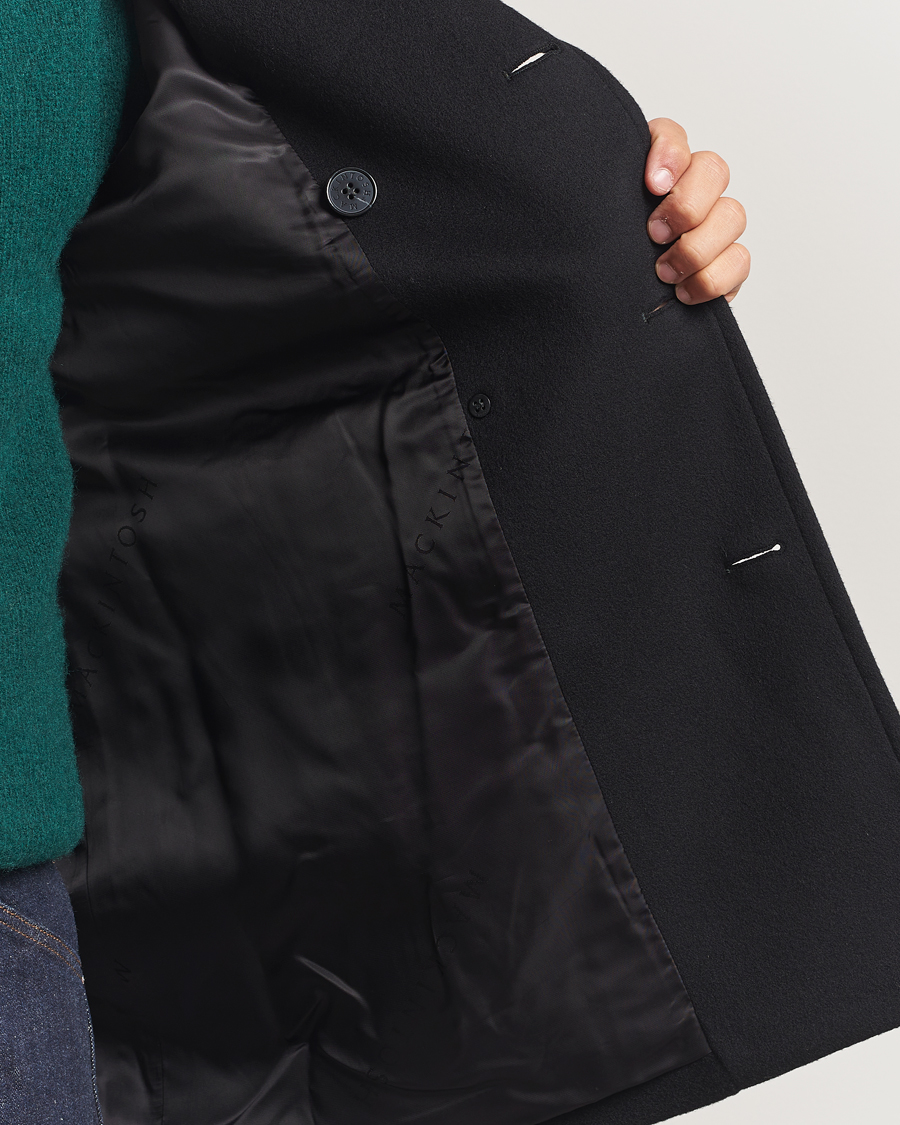Herren | Jacken | Mackintosh | Dalton Wool/Cashmere Peacoat Black