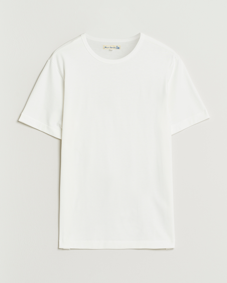 Herren | T-Shirts | Merz b. Schwanen | Classic Fit Sturdy T-Shirt White