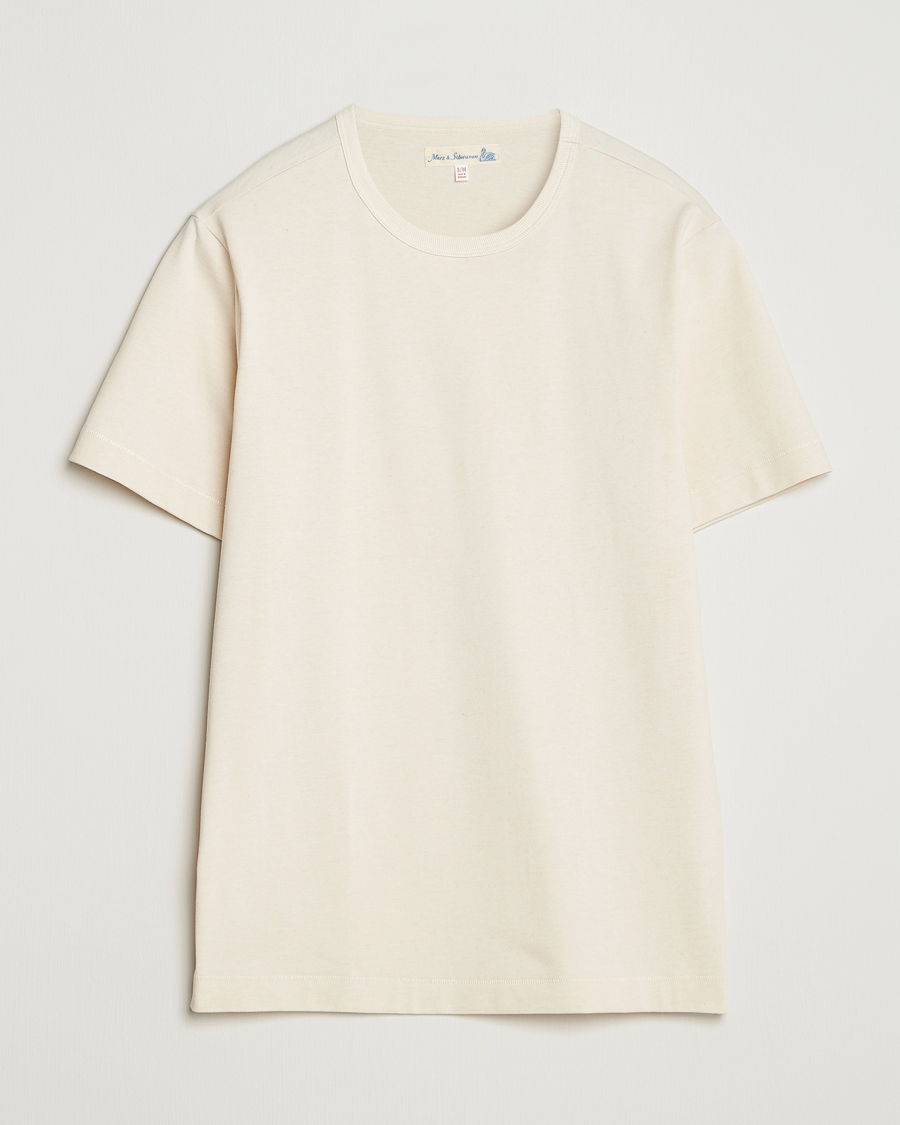Herren | T-Shirts | Merz b. Schwanen | Classic Fit Sturdy T-Shirt Nature