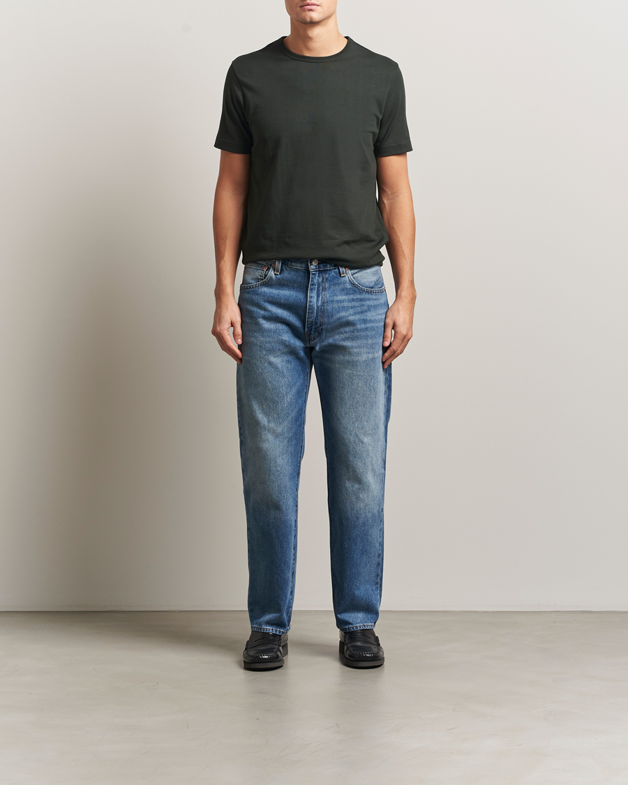 Herren | T-Shirts | Merz b. Schwanen | Classic Fit Sturdy T-Shirt Forest Green