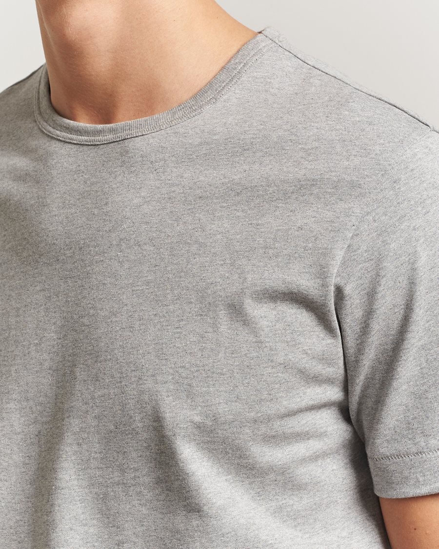 Herren | T-Shirts | Merz b. Schwanen | Classic Fit Sturdy T-Shirt Grey Melange
