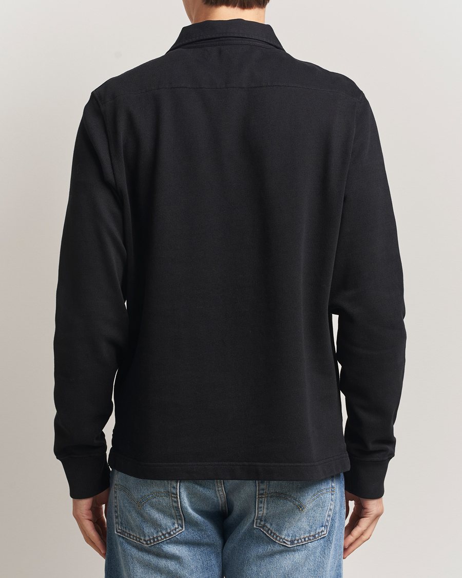 Herren | Pullover | Merz b. Schwanen | Relaxed Fit Vintage Cotton Rugby Shirt Black