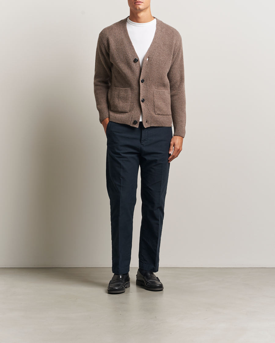 Herren | Pullover | Merz b. Schwanen | Merino/Cashmere Knitted Cardigan Grain