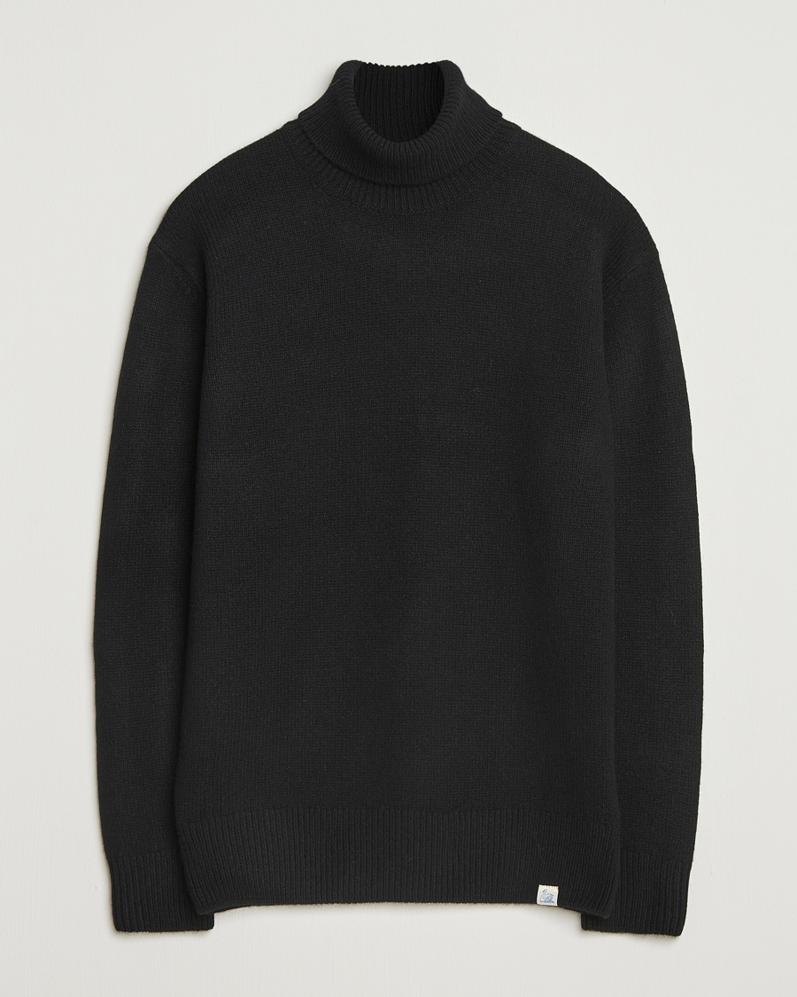 Herren | Pullover | Merz b. Schwanen | Merino/Cashmere Knitted Turtleneck Black