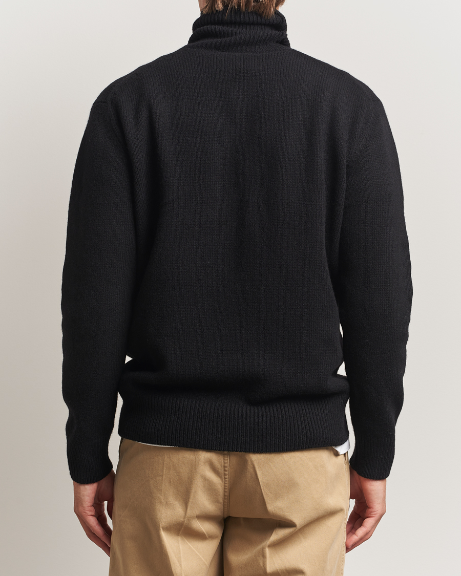 Herren | Pullover | Merz b. Schwanen | Merino/Cashmere Knitted Turtleneck Black