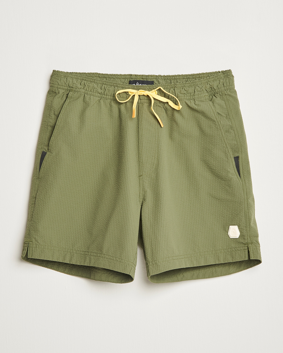 Herren | Badehosen | Sail Racing | Tornado Striped Swimshorts Modern Green
