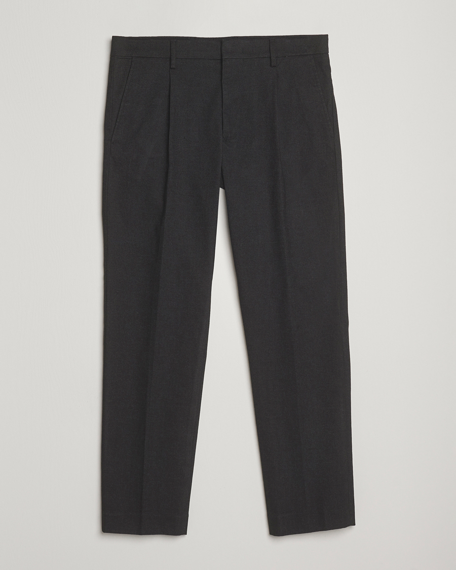 Herren | Hosen | NN07 | Bill Wool Pleated Trousers Black Multi
