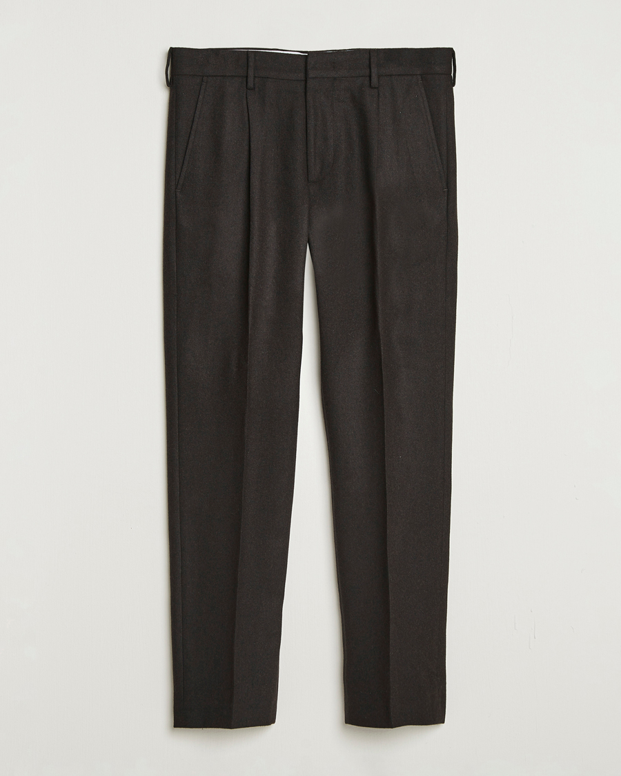 Herren | Hosen | NN07 | Bill Wool Pleated Trousers Brown