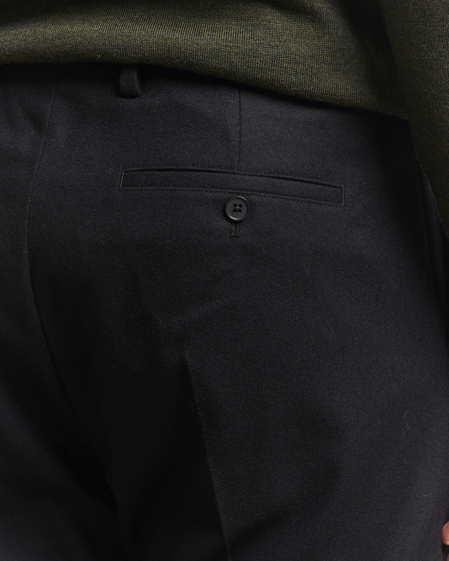 Herren | Hosen | NN07 | Bill Wool Pleated Trousers Black