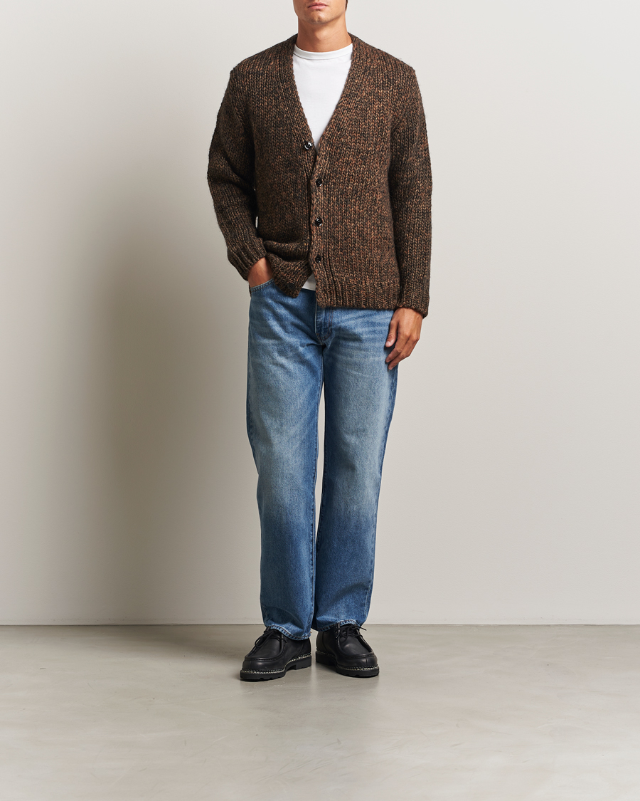 Herren | Pullover | NN07 | Osky Heavy Knitted Cardigan Demitasse Brown