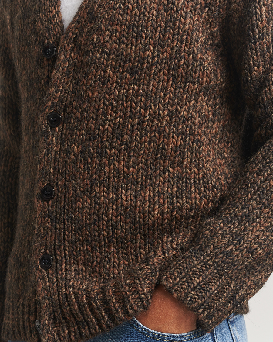 Herren | Pullover | NN07 | Osky Heavy Knitted Cardigan Demitasse Brown