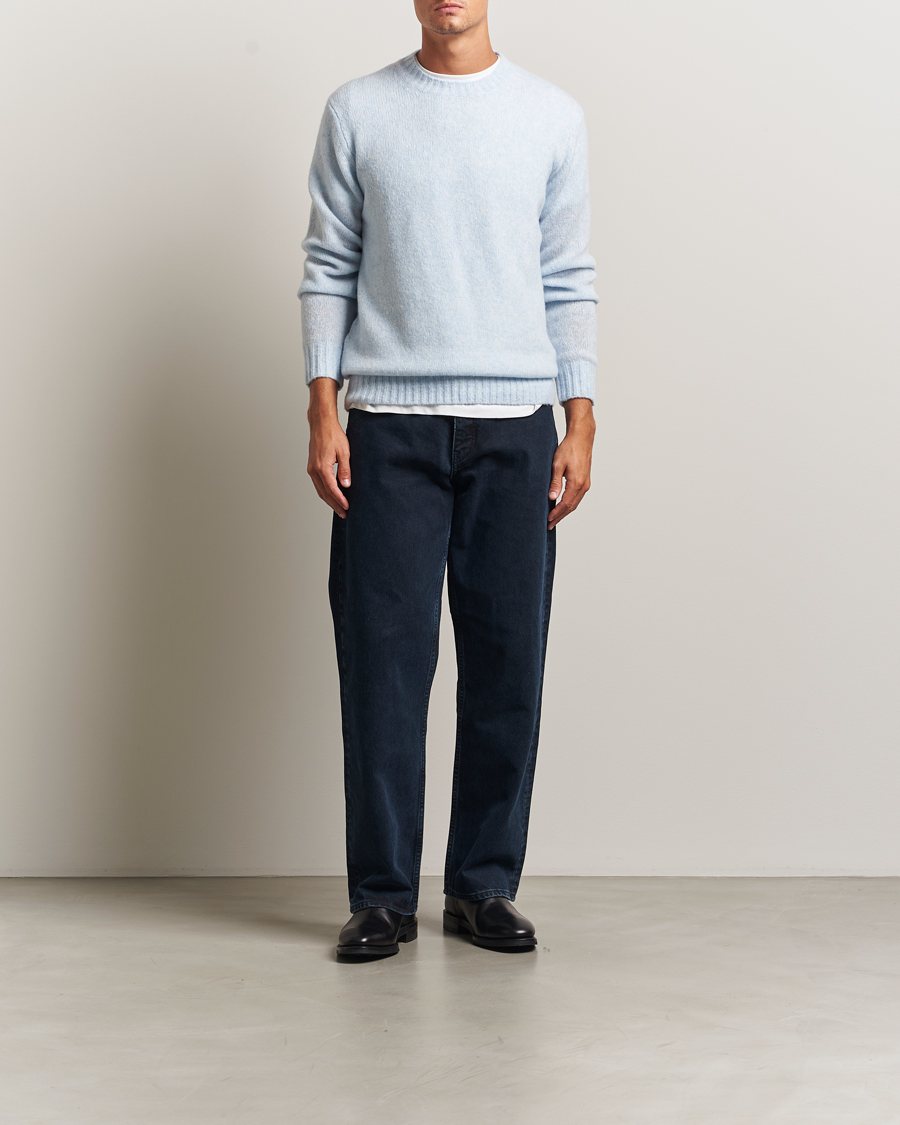Herren | Pullover | NN07 | Lee Wool Knitted Sweater Cerulian Blue
