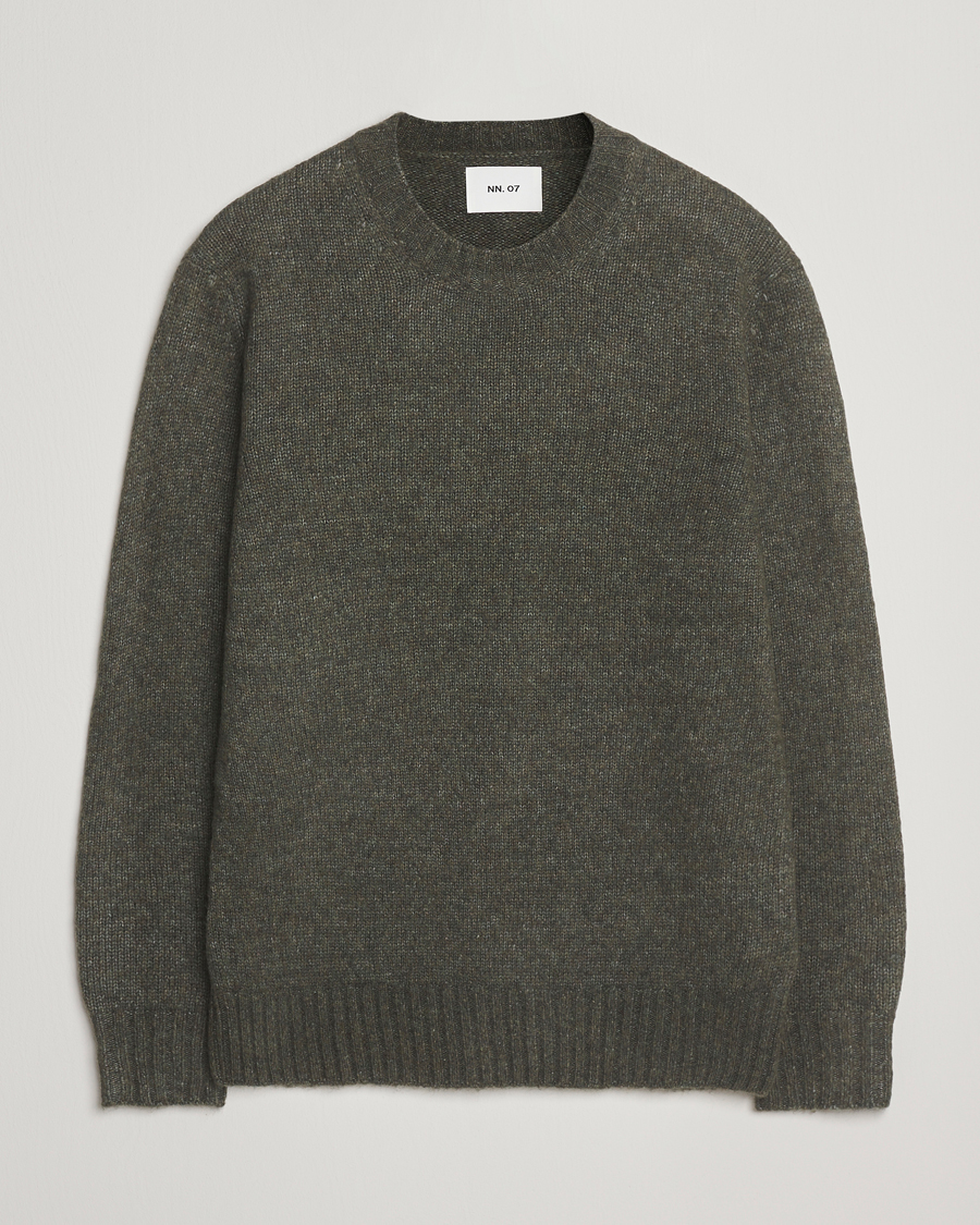 Herren | Pullover | NN07 | Lee Wool Knitted Sweater Capers Green