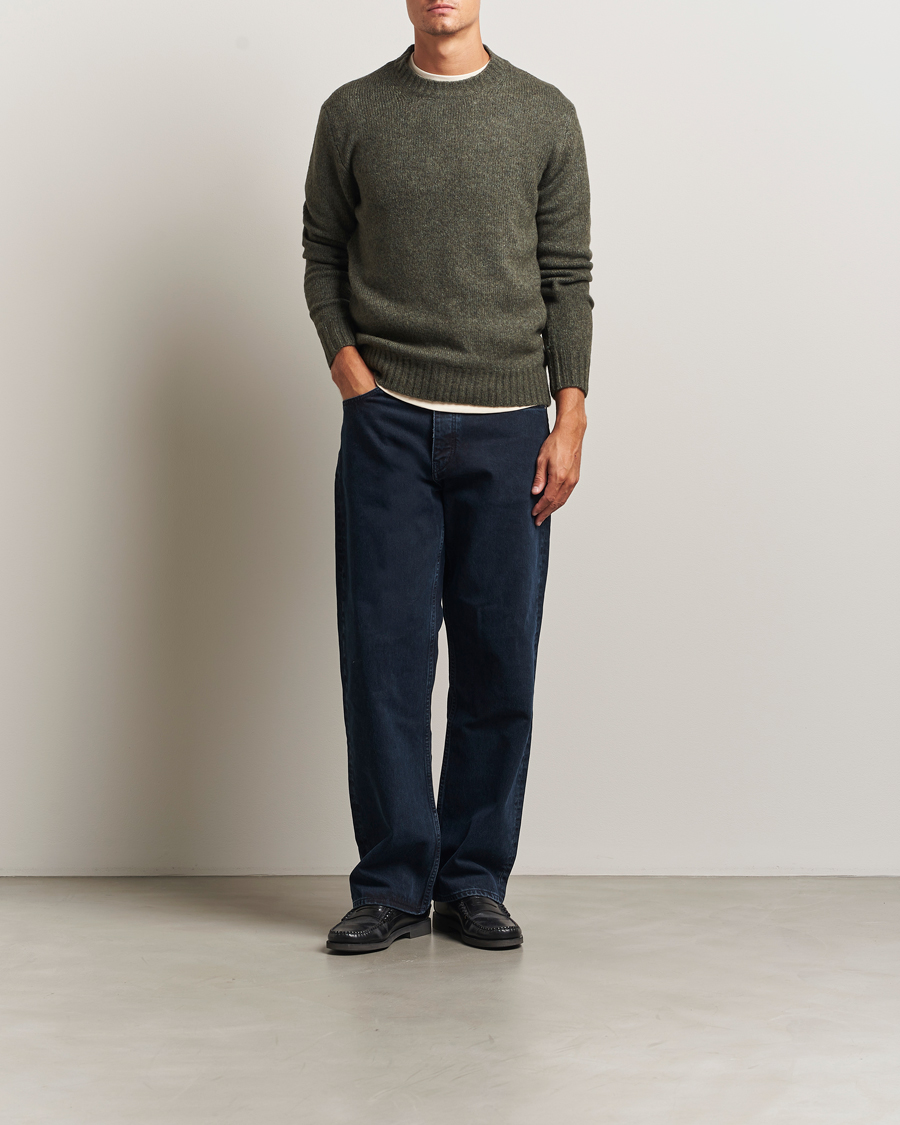 Herren | Pullover | NN07 | Lee Wool Knitted Sweater Capers Green