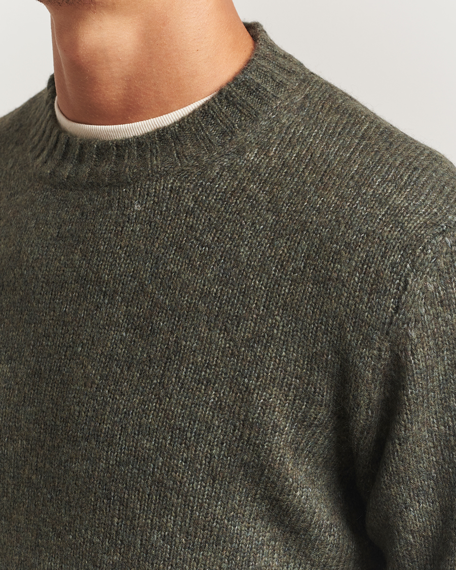 Herren | Pullover | NN07 | Lee Wool Knitted Sweater Capers Green