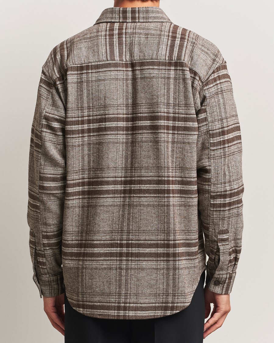 Herren | Hemden | NN07 | Adwin Checked Overshirt Brown