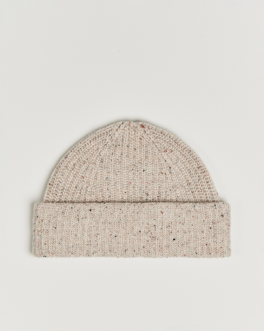 Herren | Mützen | NN07 | Wool Donegal Sailor Beanie Cream