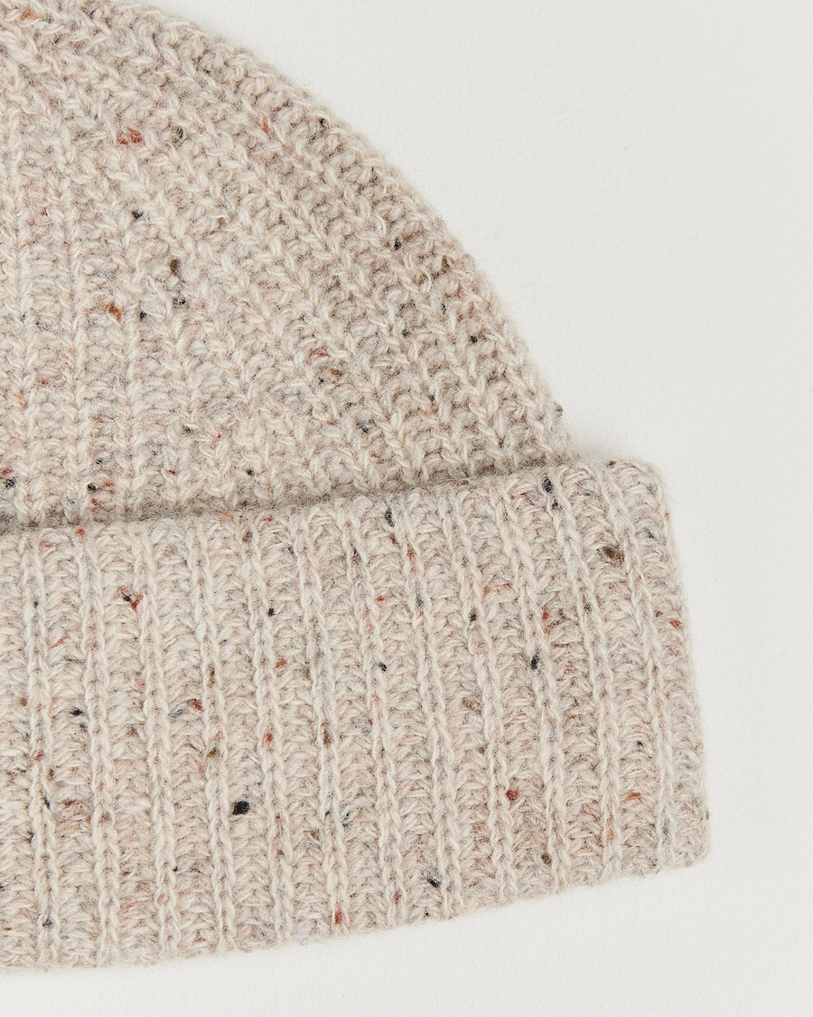 Herren | Mützen | NN07 | Wool Donegal Sailor Beanie Cream