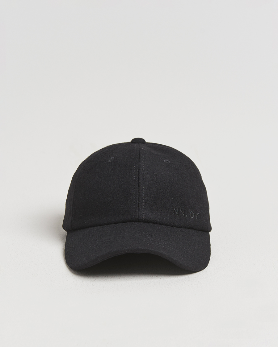 Herren | NN07 Boiled Wool Cap Black | NN07 | Boiled Wool Cap Black