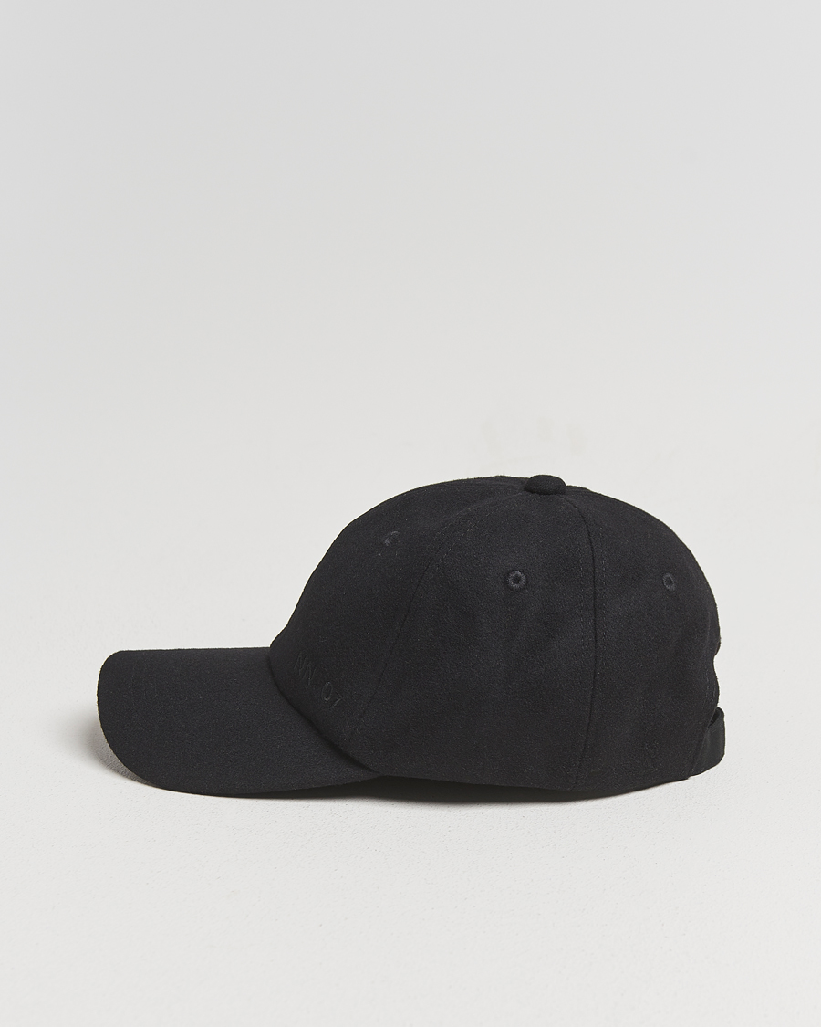 Herren | NN07 Boiled Wool Cap Black | NN07 | Boiled Wool Cap Black