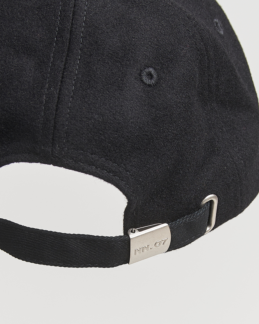 Herren | NN07 Boiled Wool Cap Black | NN07 | Boiled Wool Cap Black