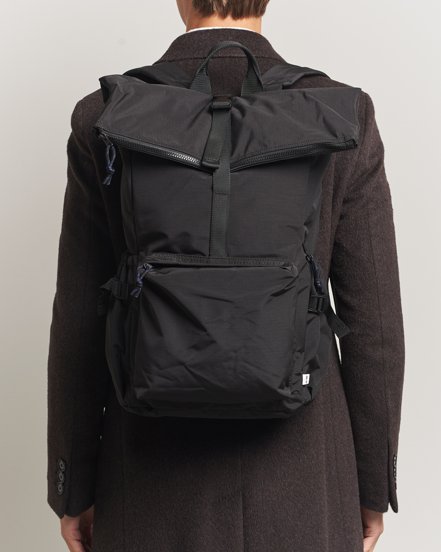 Herren | Taschen | NN07 | NN07Nylon Ripstop Rolltop BackpackBlack