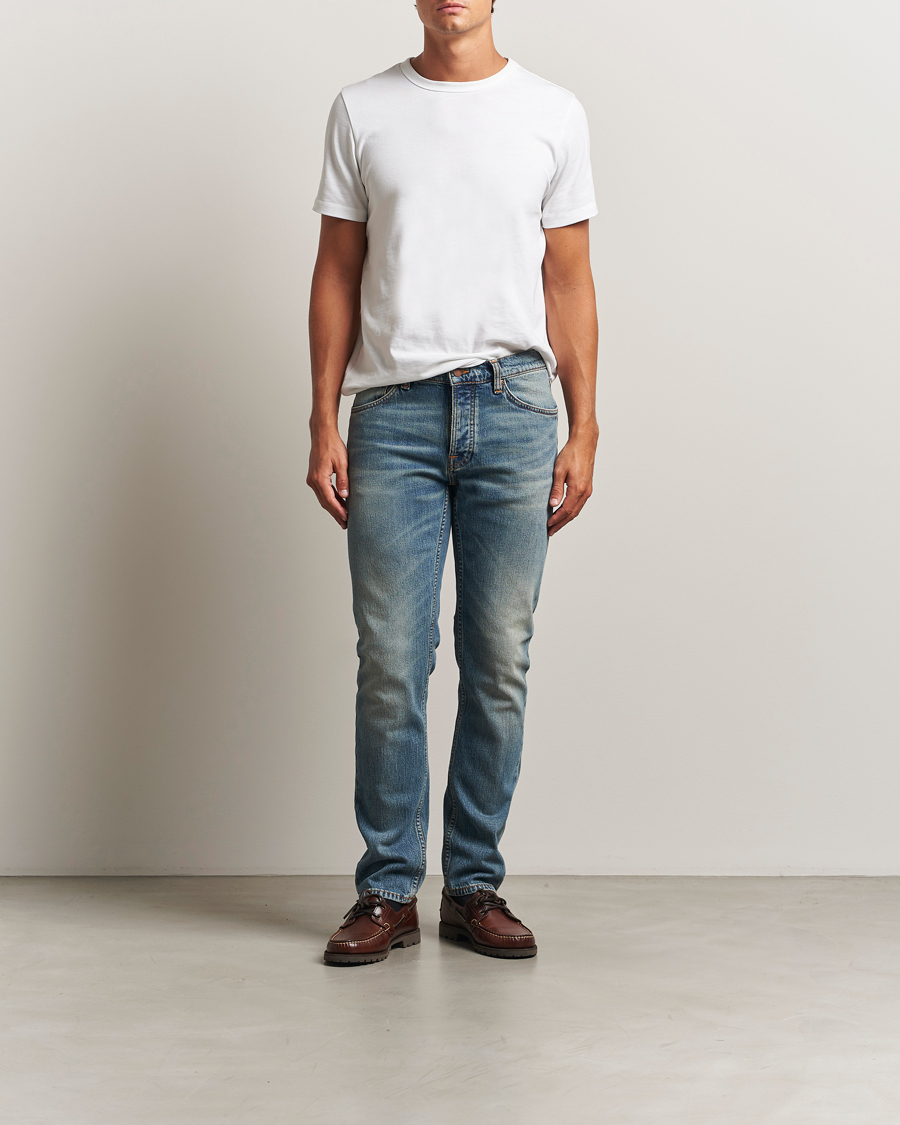 Herren | Jeans | Nudie Jeans | Solid Ollie Jeans Blue Clay