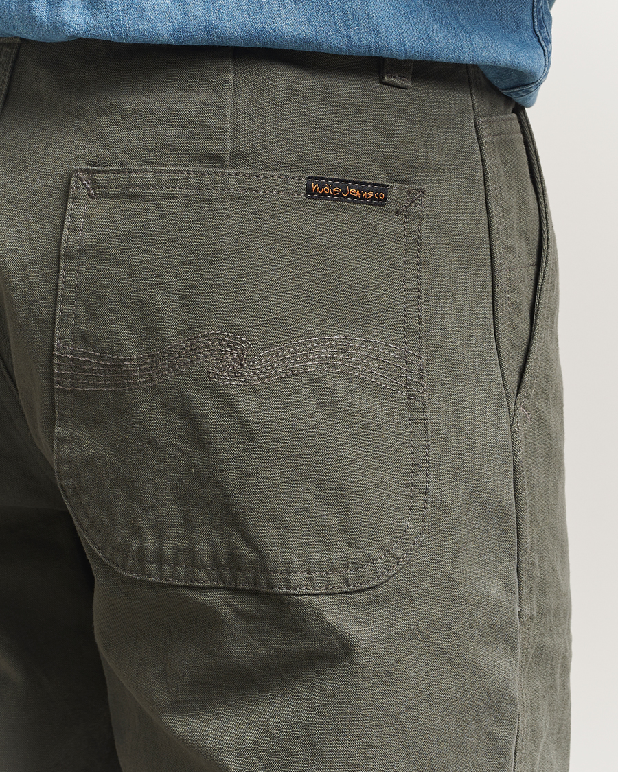 Herren | Hosen | Nudie Jeans | Tuff Tony Duck Canvas Pants Green