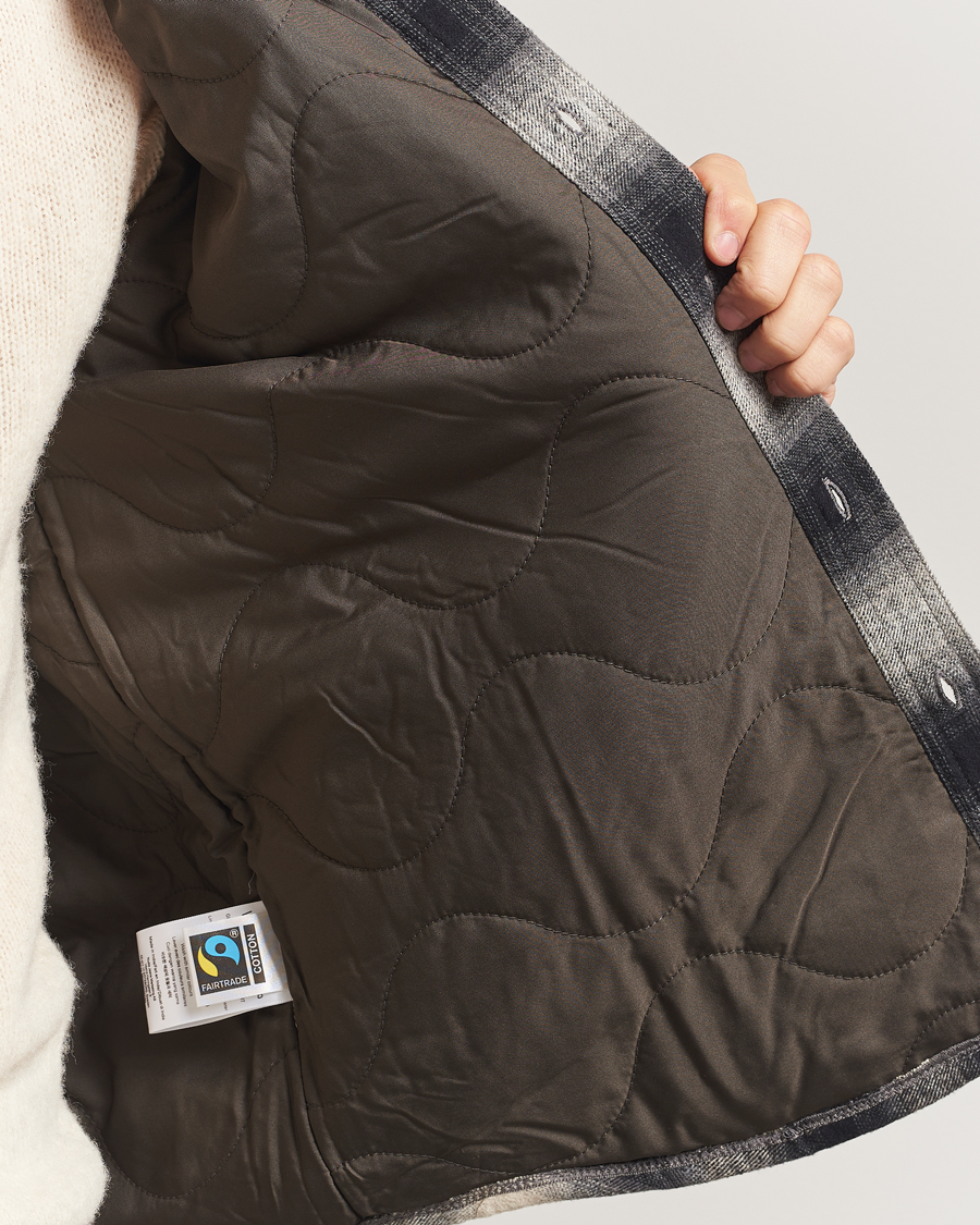 Herren | Hemden | Nudie Jeans | Glenn Padded Checked Overshirt Black