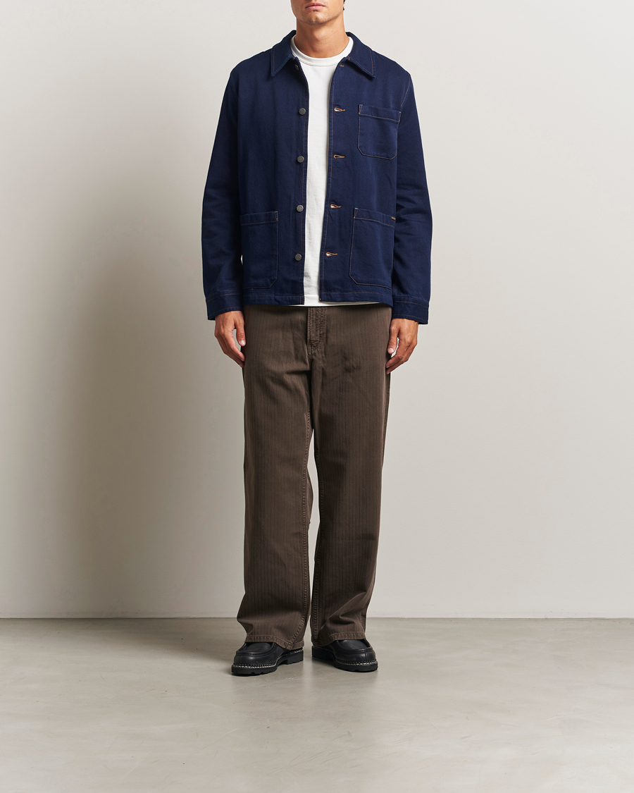 Herren | Hemden | Nudie Jeans | Barney Indigo Workwear Jacket Dark Blue