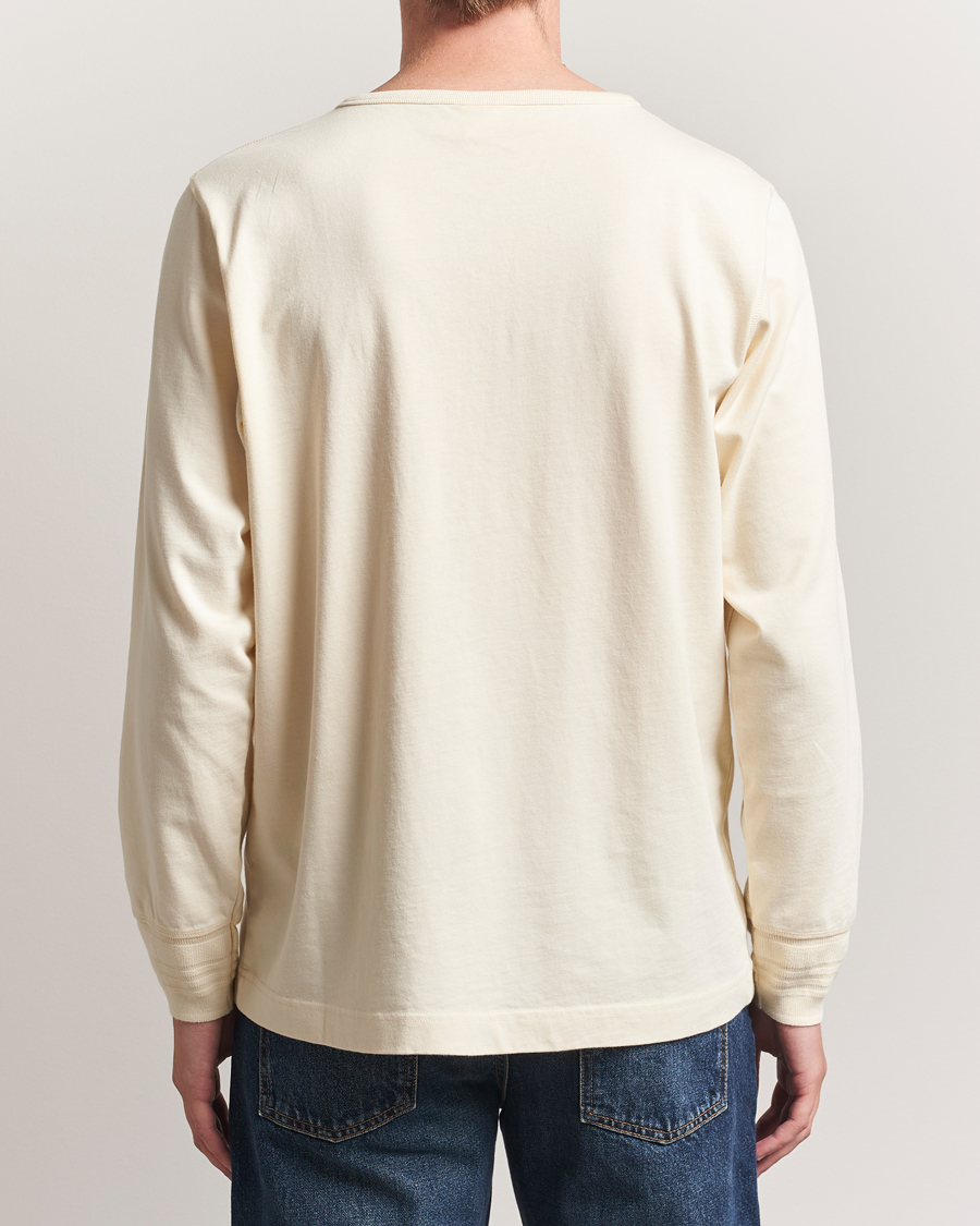 Herren | T-Shirts | Nudie Jeans | Long Sleeved Henley Ecru