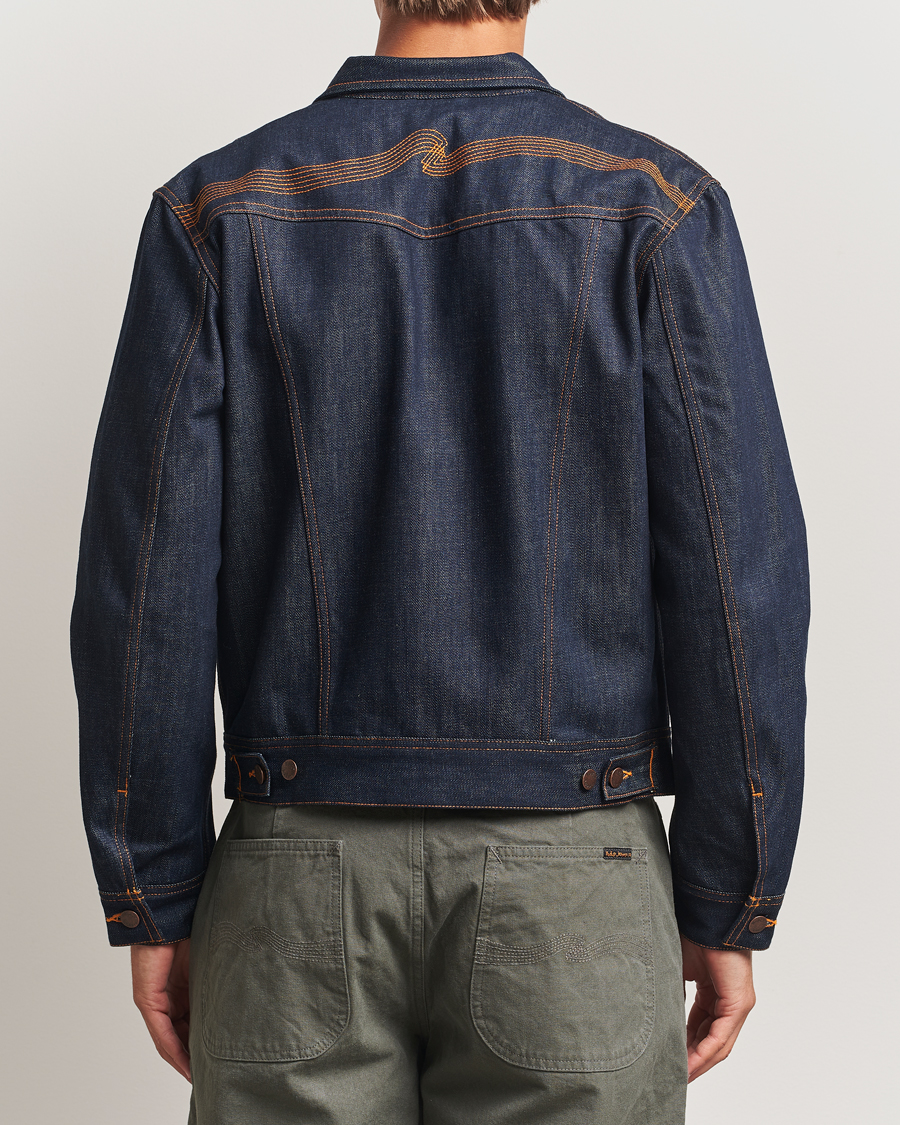 Herren | Jacken | Nudie Jeans | Conny Denim Jacket Dry Streaky Mid Blue