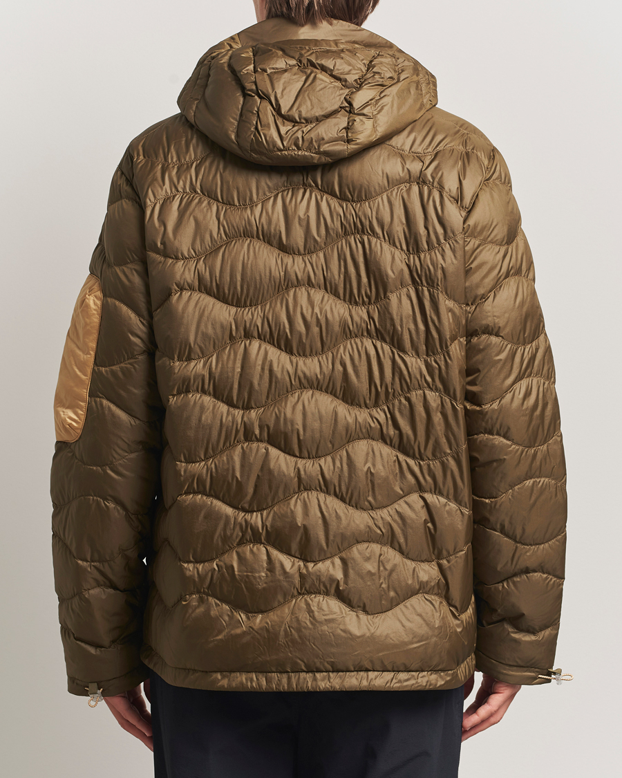 Herren | Jacken | Peak Performance | Helium Utility Down Hooded Jacket Meadow Moss/Sierra Sand