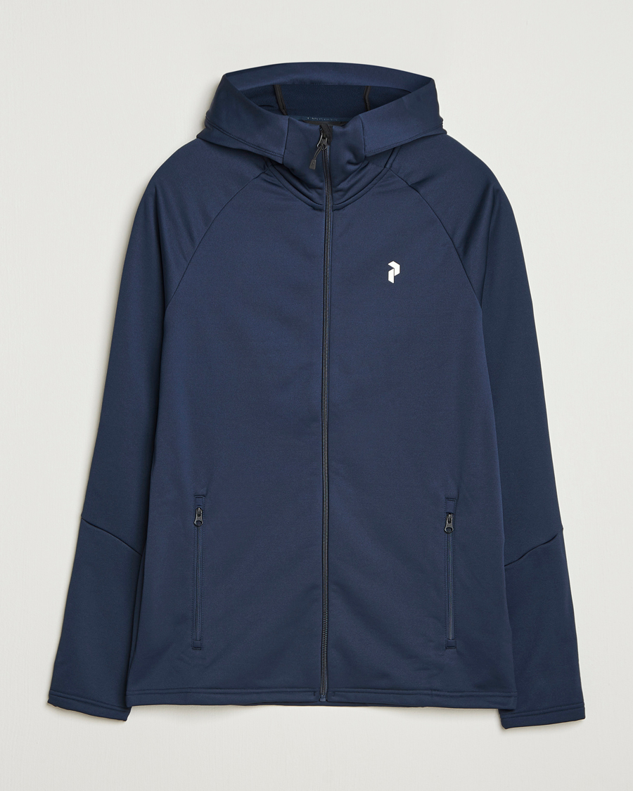 Herren | Pullover | Peak Performance | Rider Full Zip Hoodie Blue Shadow