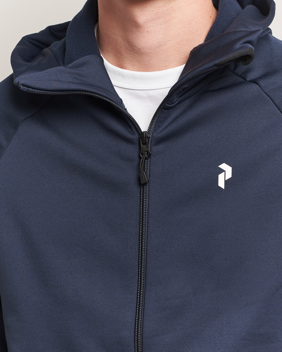 Herren | Pullover | Peak Performance | Rider Full Zip Hoodie Blue Shadow