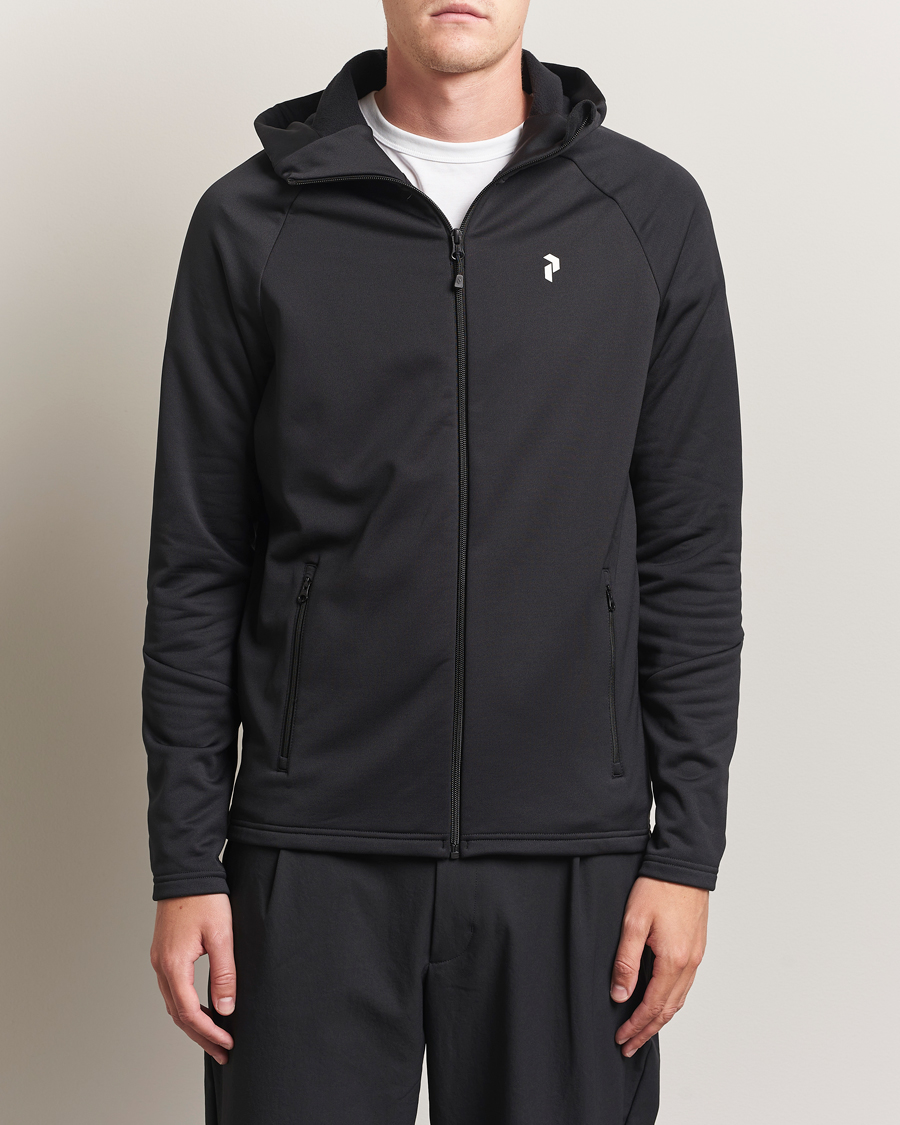 Herren | Pullover | Peak Performance | Rider Hooded Full Zip Black