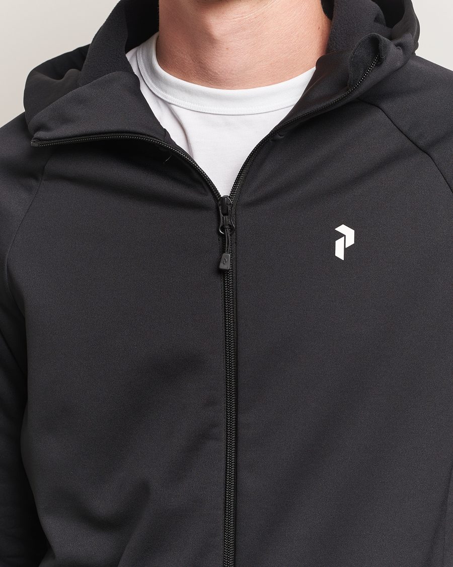 Herren | Pullover | Peak Performance | Rider Hooded Full Zip Black