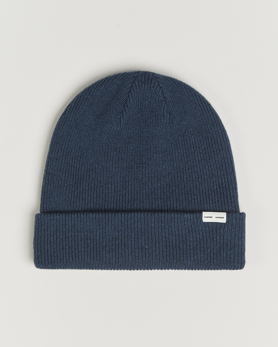 Herren | Mützen | Samsøe Samsøe | The Wool Beanie Midnight Navy
